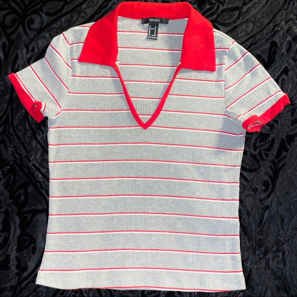 Buttonless Polo VNeck